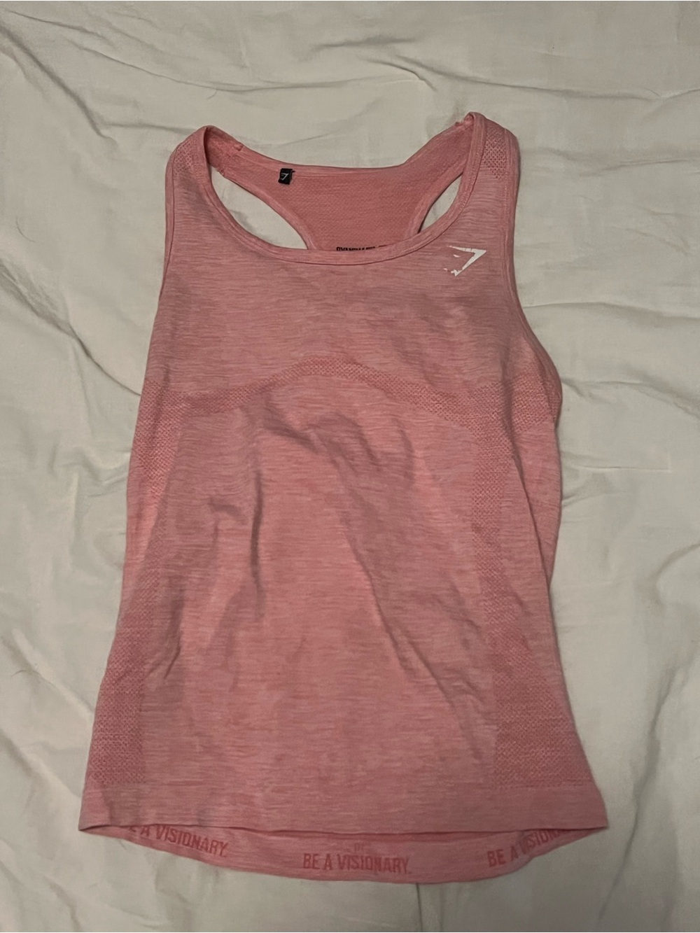 Gymshark Light Pink Seamless Racerback Tank